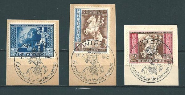 MiNr. 820-822 Briefstücke  (03)