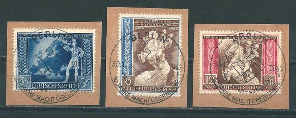 MiNr. 820-822 Briefstücke  (06)