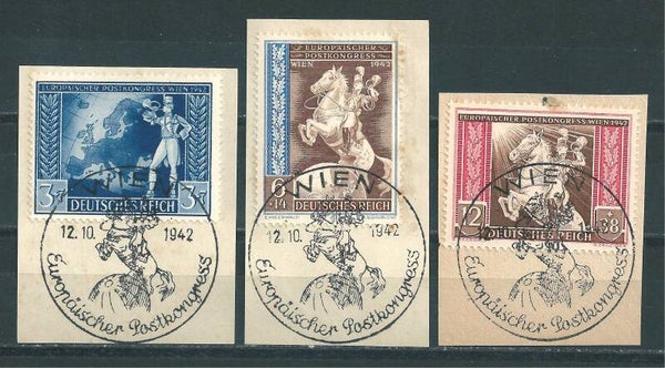 MiNr. 820-822 Briefstücke  (08)