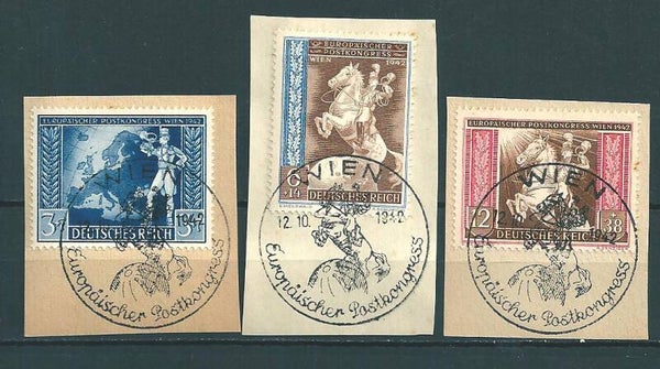 MiNr. 820-822 Briefstücke  (09)