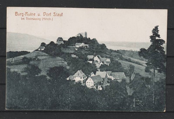 MiNr. 122 (2x) Ansichtskarte "Dorf Stauf"  18.Aug.21  (821)