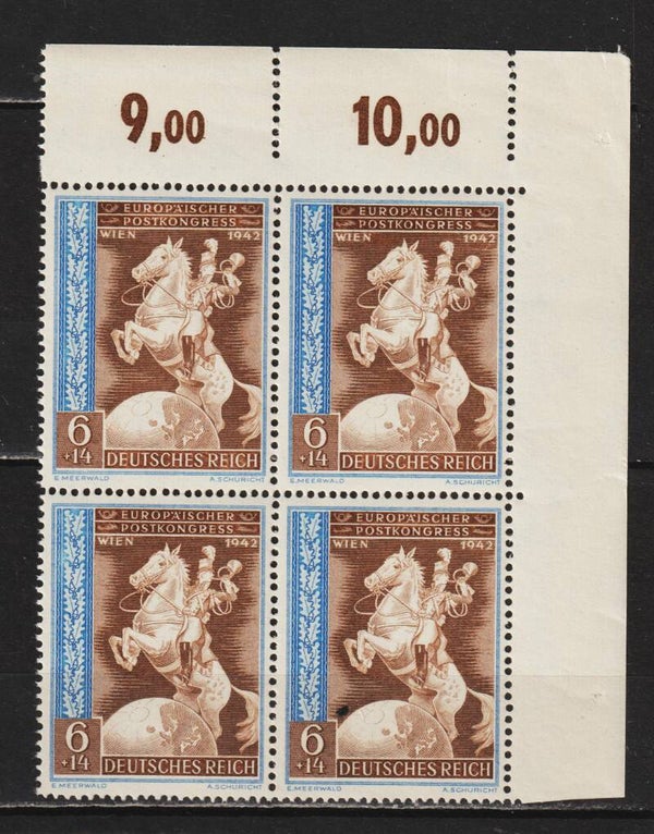MiNr. 821 postfrische ** Bogenecke