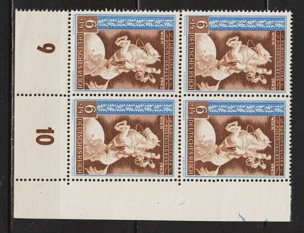 MiNr. 821  f49 postfrische ** Bogenecke