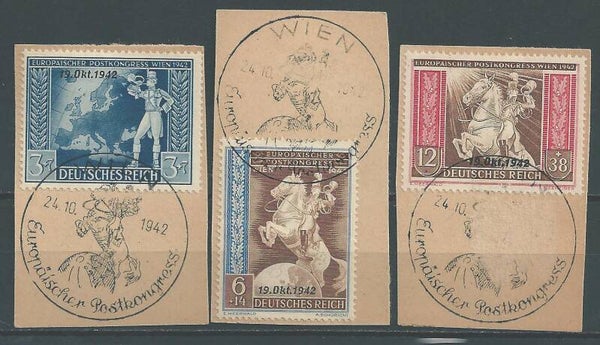 MiNr. 823-825 Briefstücke  (02)