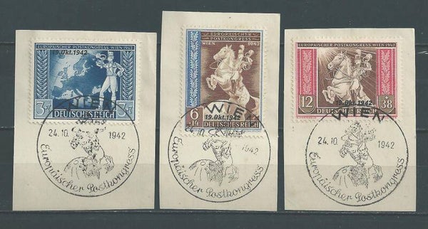 MiNr. 823-825 Briefstücke  (01)