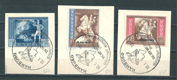 MiNr. 823-825 Briefstücke  (06)