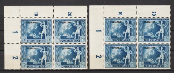 MiNr. 823 postfrische Bogenecken ndgz, dgz