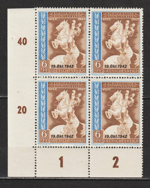 MiNr. 824 postfrische ** Bogenecke