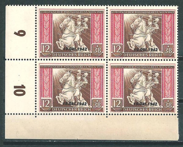 MiNr. 825 postfrische ** Bogenecke