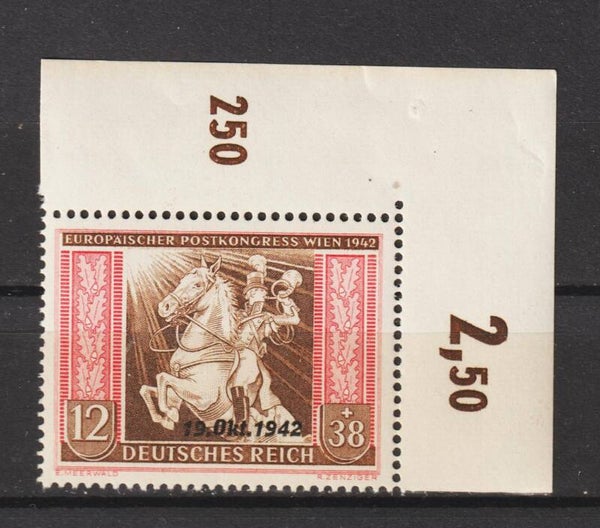 MiNr. 825 postfrische ** Bogenecke