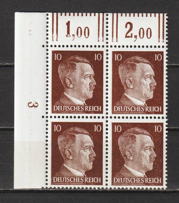 MiNr. 826 postfrische ** Bogenecke, FN 3