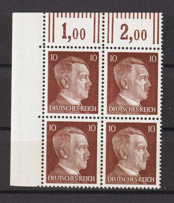 MiNr. 826 postfrische ** Bogenecke