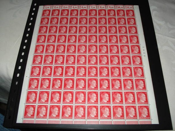 MiNr. 827 postfrischer Bogen