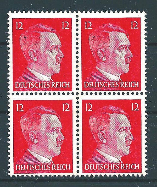MiNr. 827 postfrisch ** Viererblock