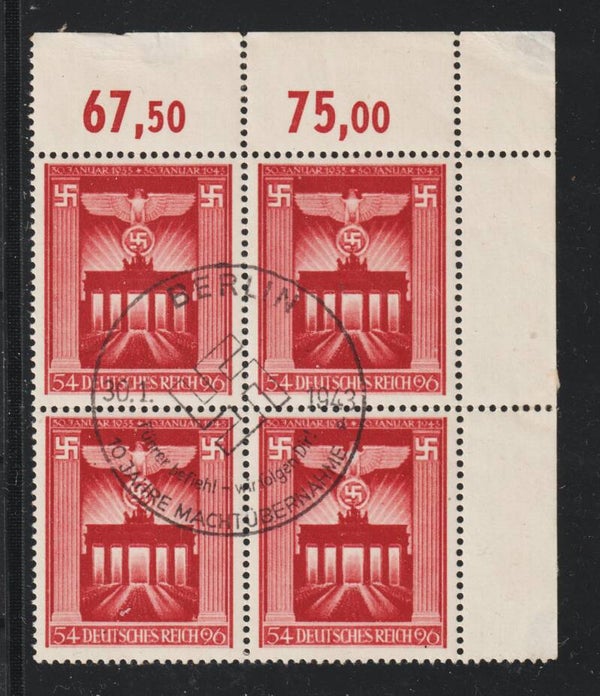 MiNr. 829 gestempelte Bogenecke  (0426)