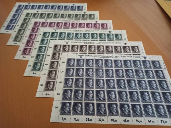 Generalgouvernement MiNr. 83-88 postfrisch ** Bogen