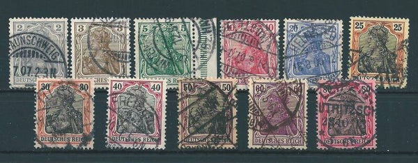 MiNr. 83-93 gestempelt