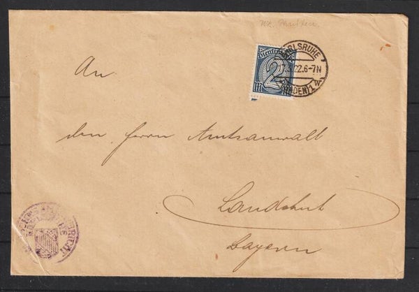 MiNr. D 32 Einzelfrankatur 17.3.22  (832)