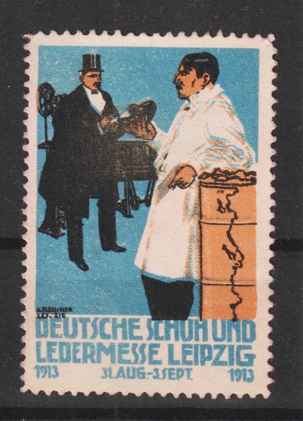 Vignette "Deutsche Schuh und Ledermesse Leipzig 1913"  (836)