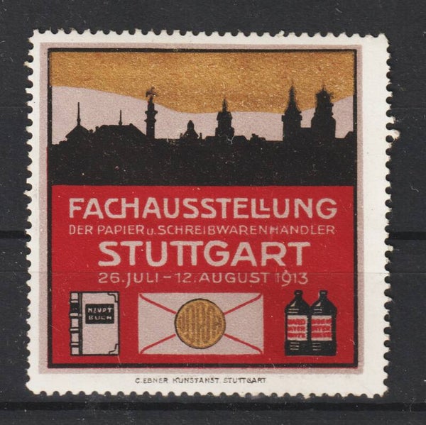 Vignette "Fachausstellung der Papier u. Schreibwarenhändler 1913"  (837)