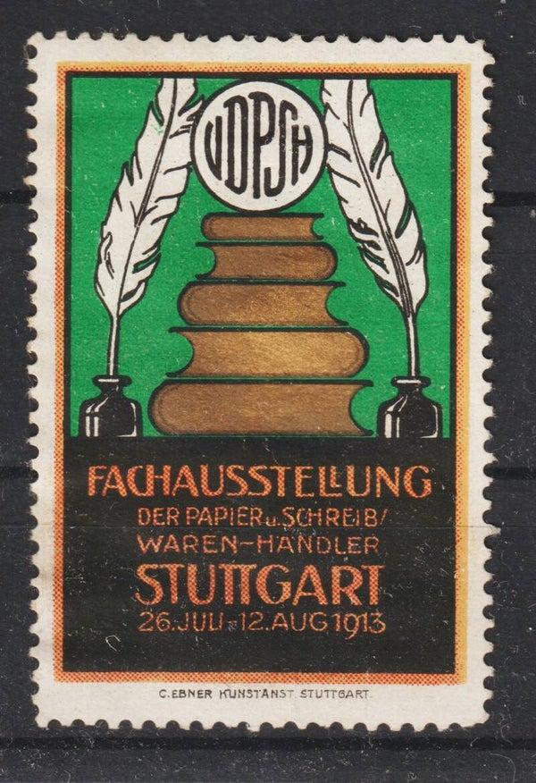 Vignette "Fachausstellung der Papier u. Schreibwarenhändler 1913"  (837)