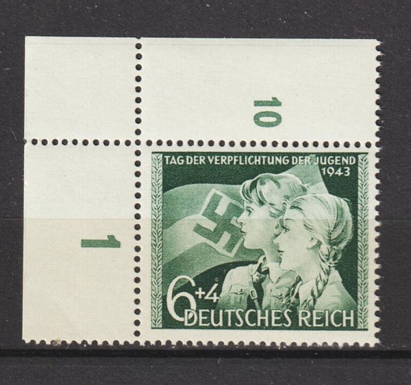 MiNr. 843 postfrische ** Bogenecke