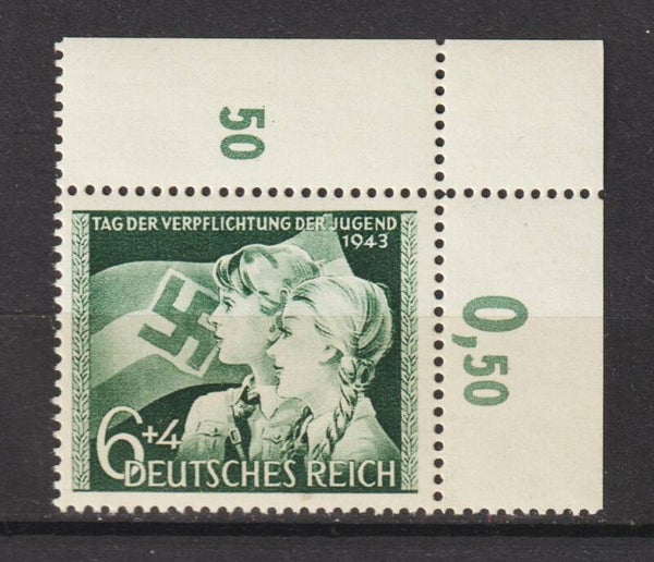 MiNr. 843 postfrische ** Bogenecke