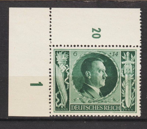 MiNr. 845 postfrische ** Bogenecke