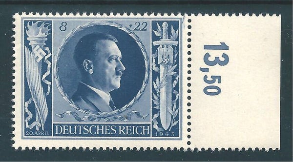 MiNr. 846 postfrisch, Plattenfehler f45
