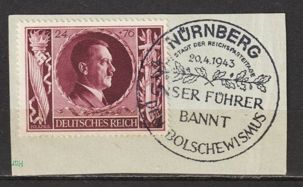 MiNr. 848 Briefstück Sonderstempel