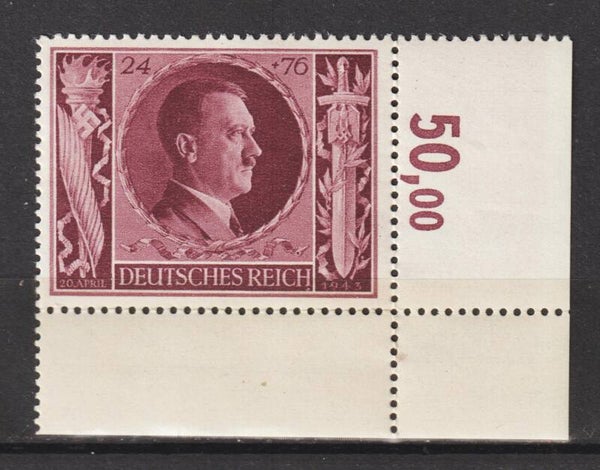 MiNr. 848 postfrische ** Bogenecke