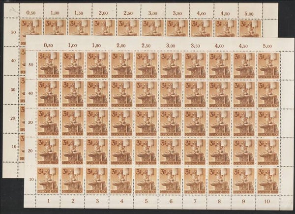 MiNr. 850-853 dgz/ndgz postfrischer ** Bogen Satz