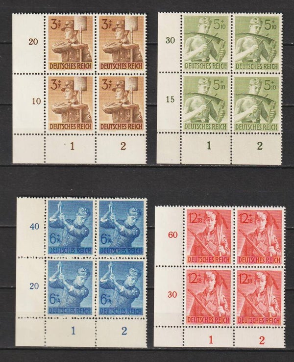 MiNr. 850-853 postfrisch ** Bogenecken