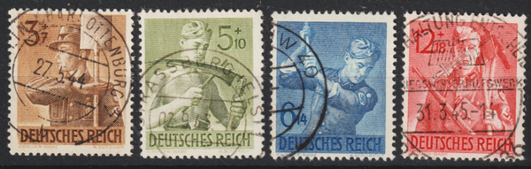 MiNr. 850-853 gestempelt