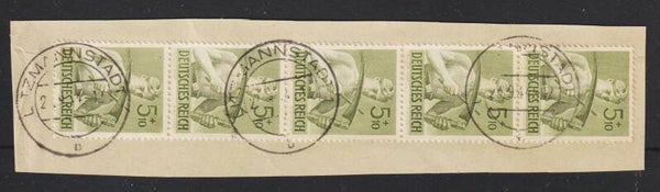 MiNr. 851 Briefstück, LITZMANNSTADT 23.9.44   (as83)