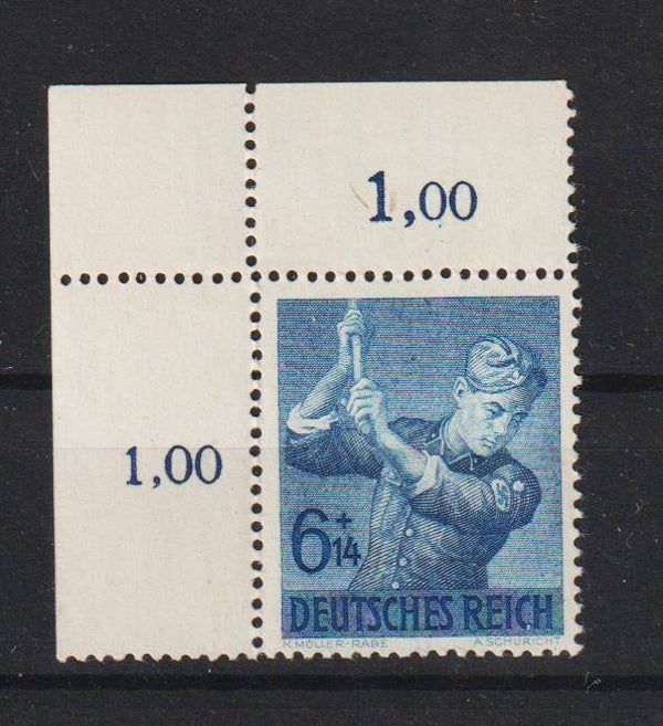 MiNr. 852 postfrische ** Bogenecke, dgz