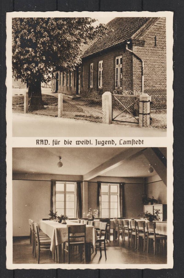 Ansichtskarte RAD für die weibl. Jugend Lamstedt  29.3.41  (as83)
