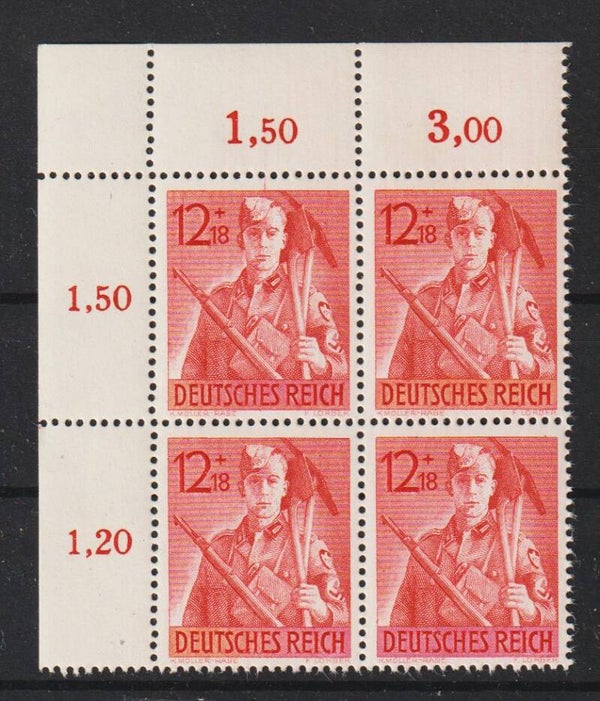 MiNr. 853 postfrisch ** Bogenecke