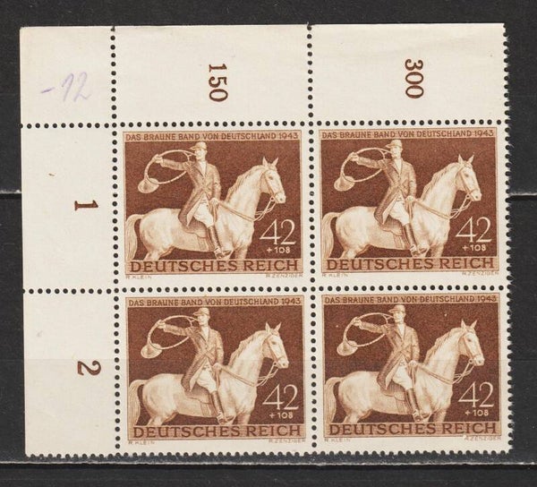 MiNr. 854 postfrische ** Bogenecke