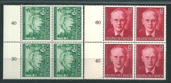 MiNr. 855-856 postfrische ** Viererblöcke