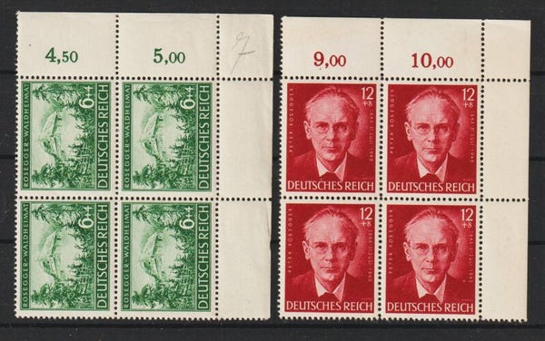 MiNr. 855-856 postfrische ** Bogenecken