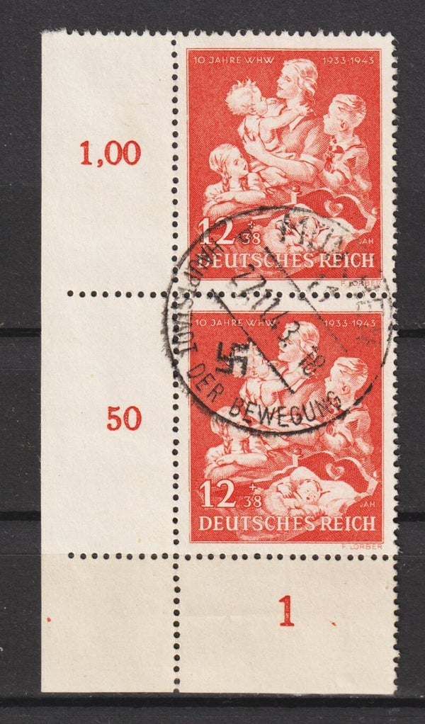 MiNr. 859 gestempelte Bogenecke