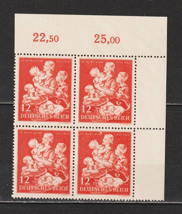 MiNr. 859 postfrische ** Oberrand Bogenecke