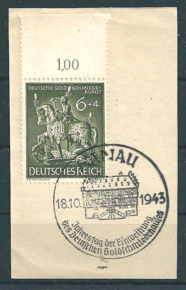 MiNr. 860 Oberrand, Briefstück