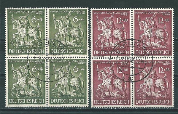MiNr. 860-861 gestempelte Viererblöcke