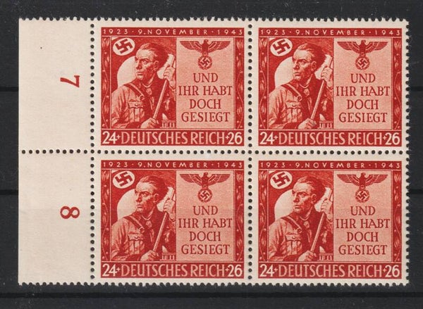 MiNr. 863 postfrisch ** Viererblock