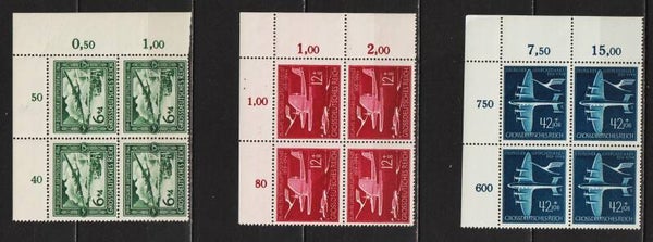 MiNr. 866-868 postfrische ** Bogenecken