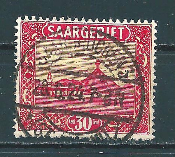 Saar MiNr. 90 Vollstempel SAARBRÜCKEN 3