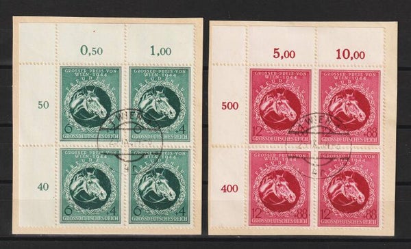 MiNr. 900-901 Oberrand Bogenecken auf Briefstücke