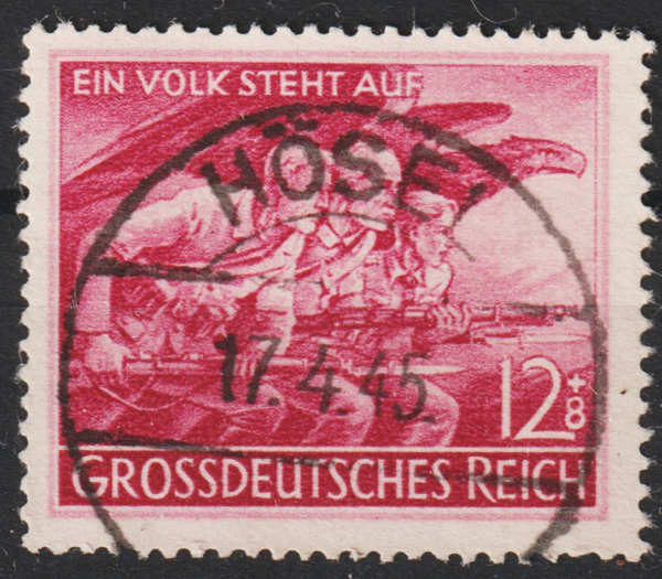 MiNr. 908 gestempelt, Hösel  17.4.45